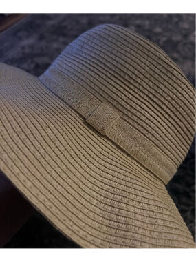 Women's A New Day Beige Straw Sun Hat One Size